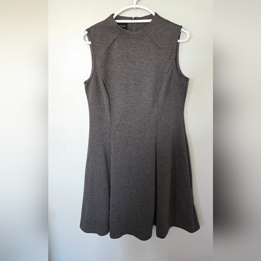 Donna Morgan | Gray High Neck Sleeveless A Line Dress Size 10
